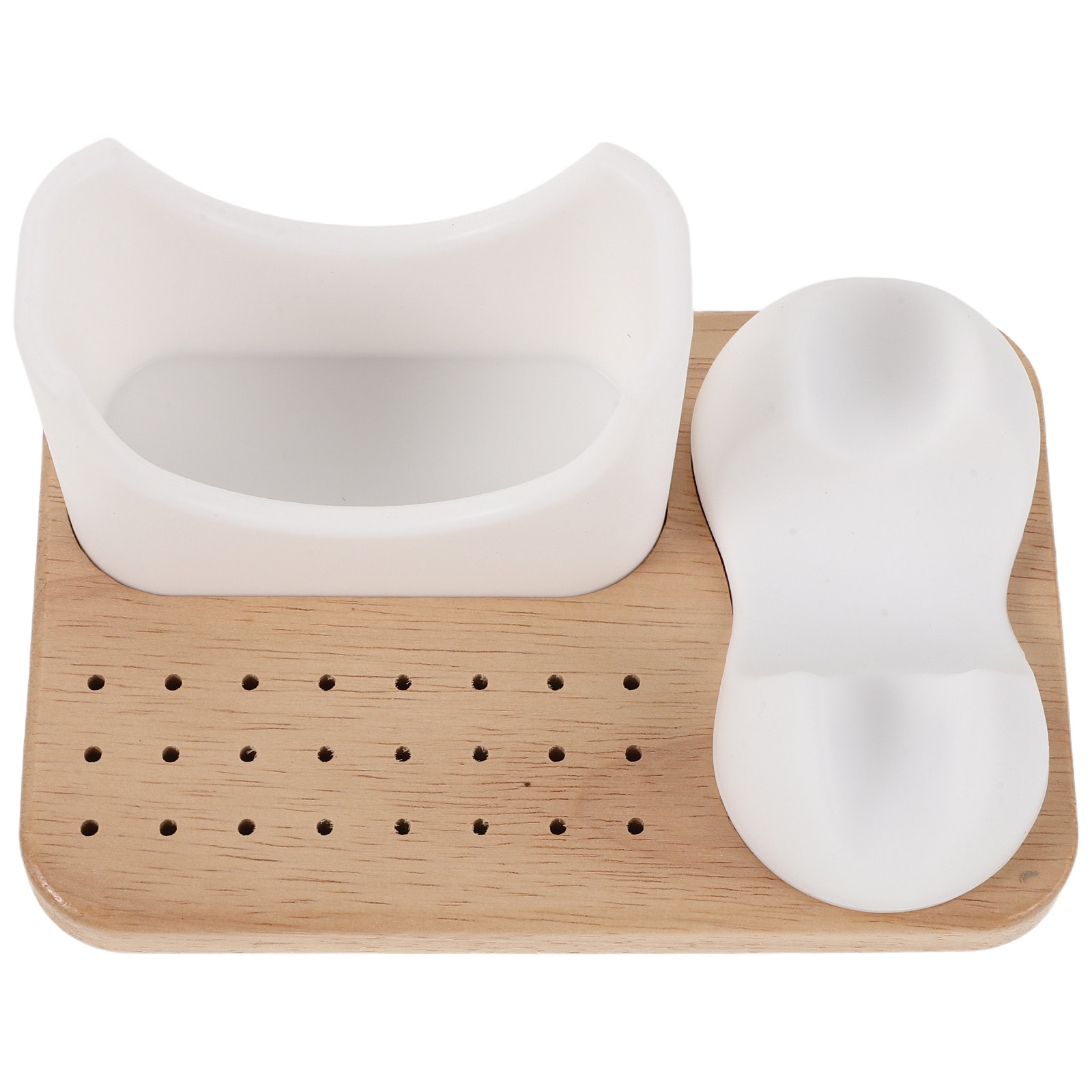 Silicone Nail Drill Holder wit - đánh giá và giá Tech Accessories Storage